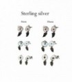 Silver dream catcher stud earrings -ASP2