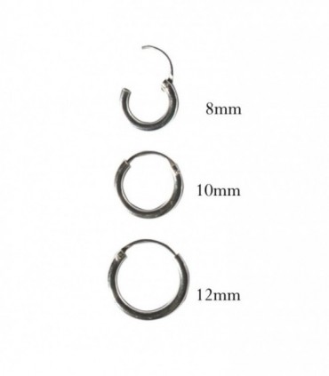 Hoops Fine Silver - ARO1D 