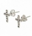 Cross earring with swarovskis - PEN720D