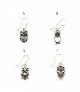  Earring with owls design - OCHD