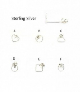 Silver delicate earring - PEN931D