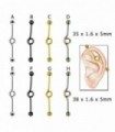 Piercing Barbell avec cercle - IND1000D