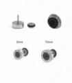 Faux piercing plug lettre et cercle - IP1080AD