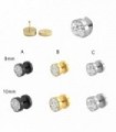 Faux piercing plug serti  - IP1589MIXD