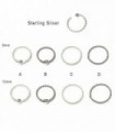 Silver braid nose ring - ARN114D