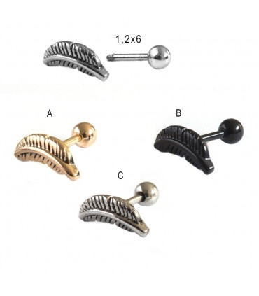 Helix/Tragus piercing - HEL-CAR16D