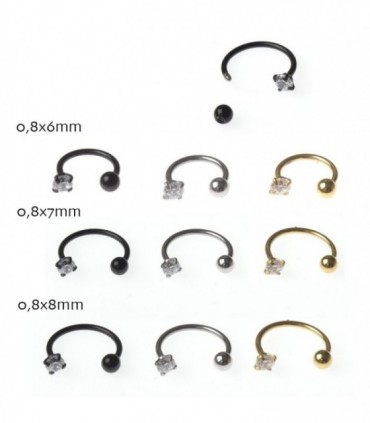 Aro acero nariz - BEL104CRD