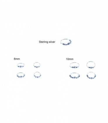 Aro de plata de nariz - ARN119D
