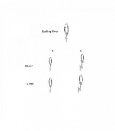 Aro de plata con rayo - HFSILVERD