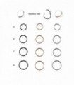 Braided hinged segment 1 mm body piercing ring - BP10D