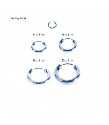 Aro plata ancho - ARO42D