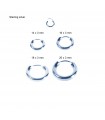 Silver wide hoop - ARO42D