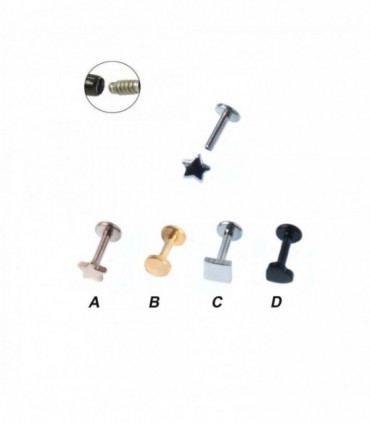 Pendiente/Helix/Tragus 4 colores - HEL-CAR17D