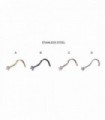 Steel curved nose nostril - NS143D