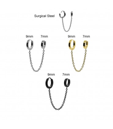 Steel hoops with chain  - CHAIN11