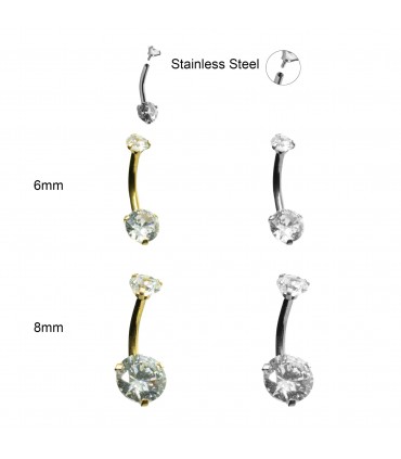 Piercing de Ombligo cristal - BEL98D