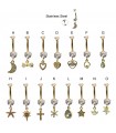 Belly ring gold fantasy display - BEL73GOLD