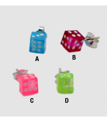 Ball earrings silver colors PEN182D