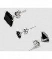 Black Silver earrings PEN151D