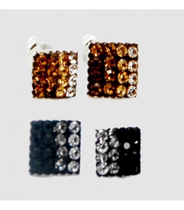 Pendientes bolas plata colores PEN182D