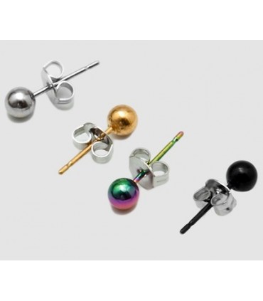  Pendientes acero Rasta PEN1177D 